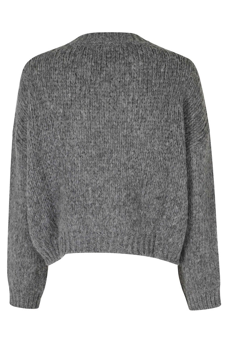 Roberto Collina V-Neck Knit Sweater With Ribbed Trim And Relaxed Fit