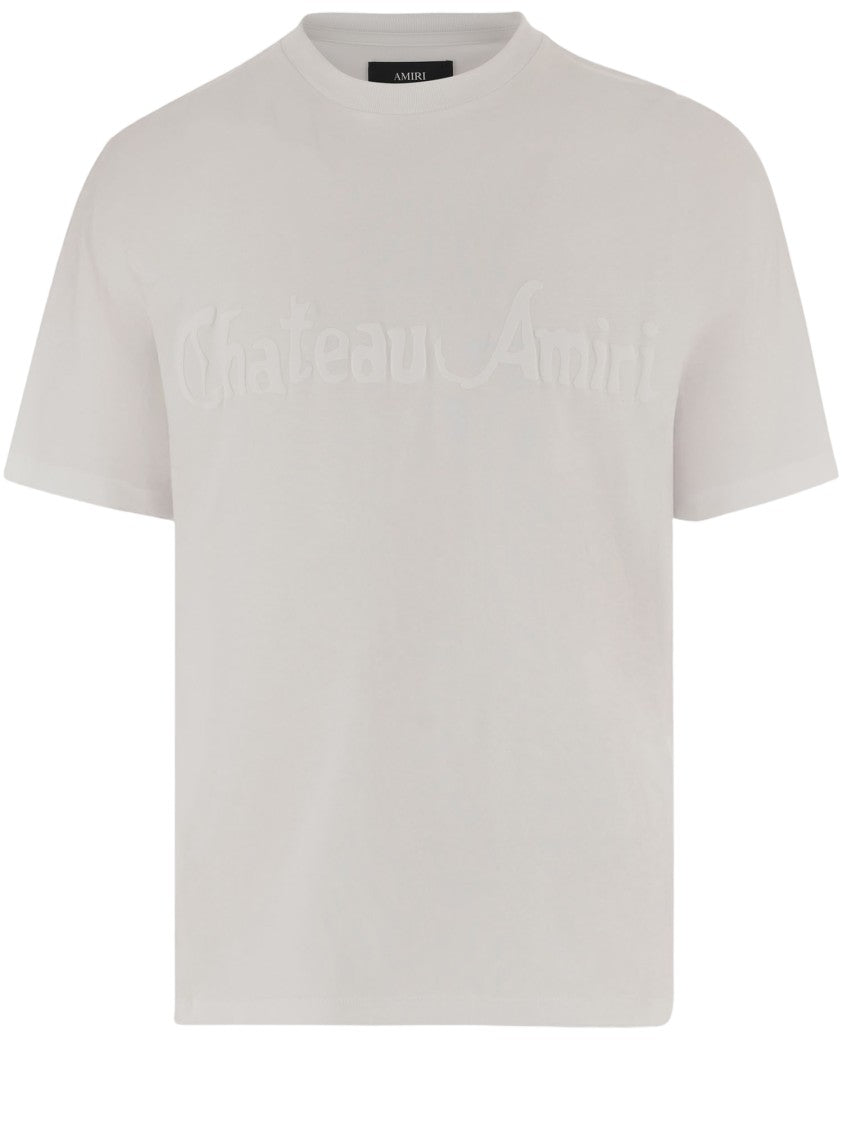 Amiri Ivory Cotton T-Shirt