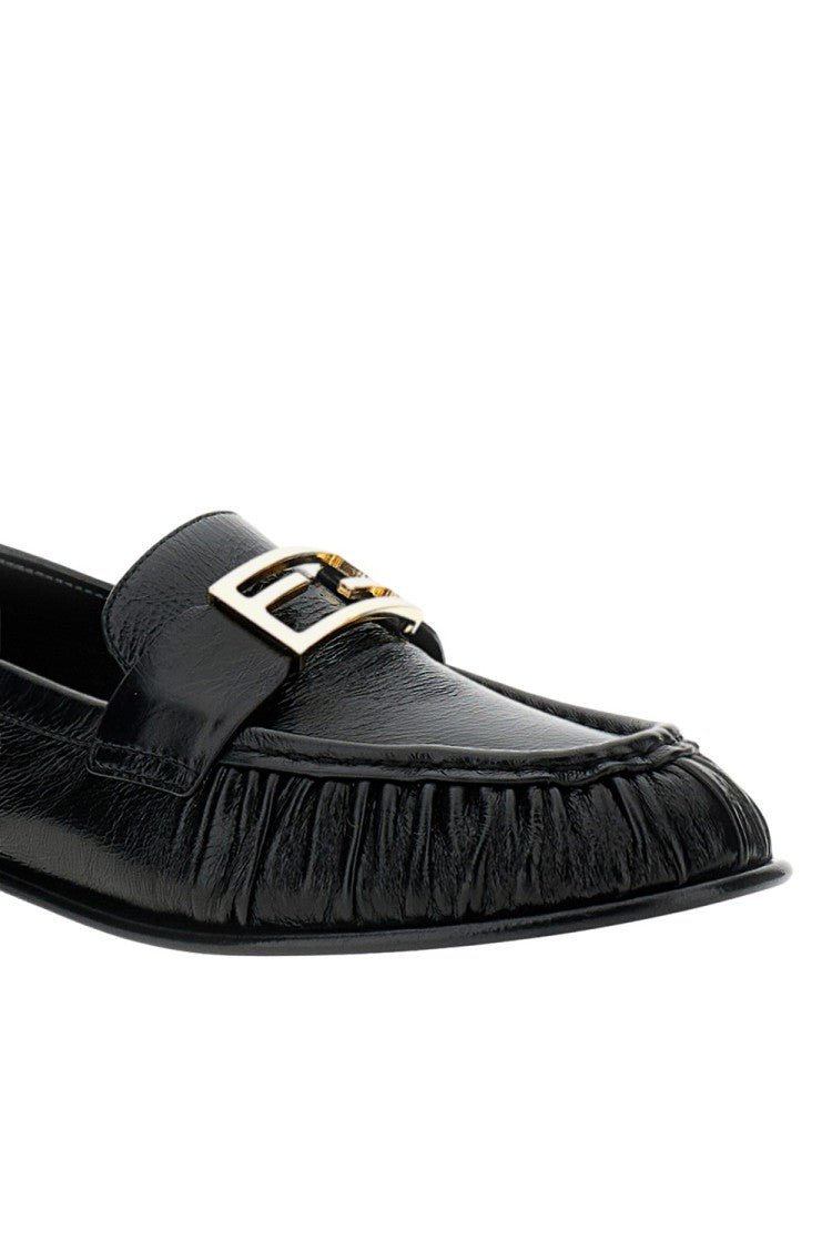 Fendi Black Nappa Leather Loafer