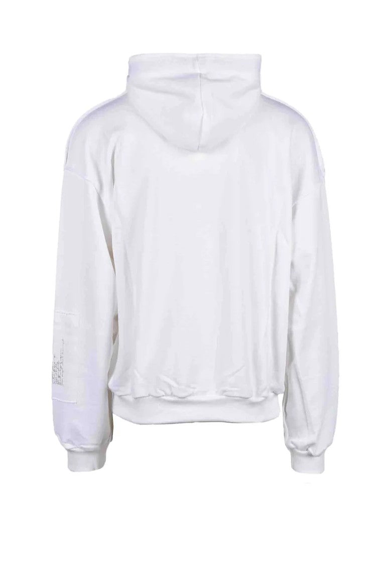 Takeshy Kurosawa White Hooded Cotton Sweatshirt
