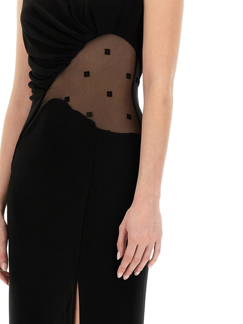 Givenchy 4G Crepe And Tulle Dress