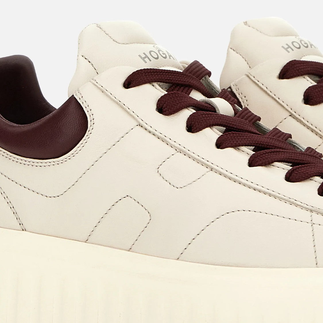 Hogan Sophisticated H-Stripes H Sneakers With Platform Sole