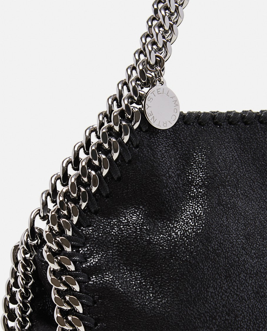 Stella Mccartney Mini Tote With Metal Chain Edging And Detachable Shoulder Strap