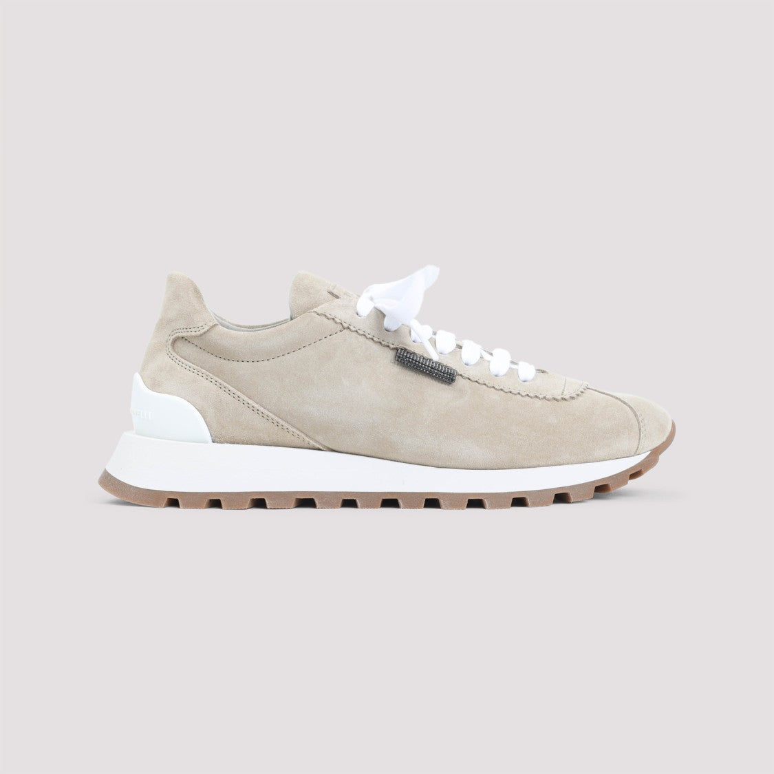 Brunello Cucinelli Climb Beige Suede Leather Sneakers