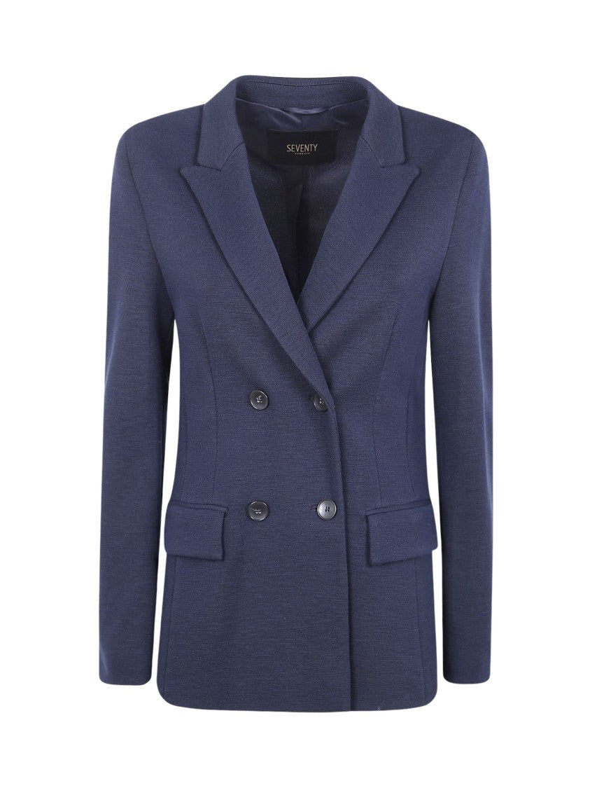 Seventy Venezia Double-Breasted Tailored Wool Jacket
