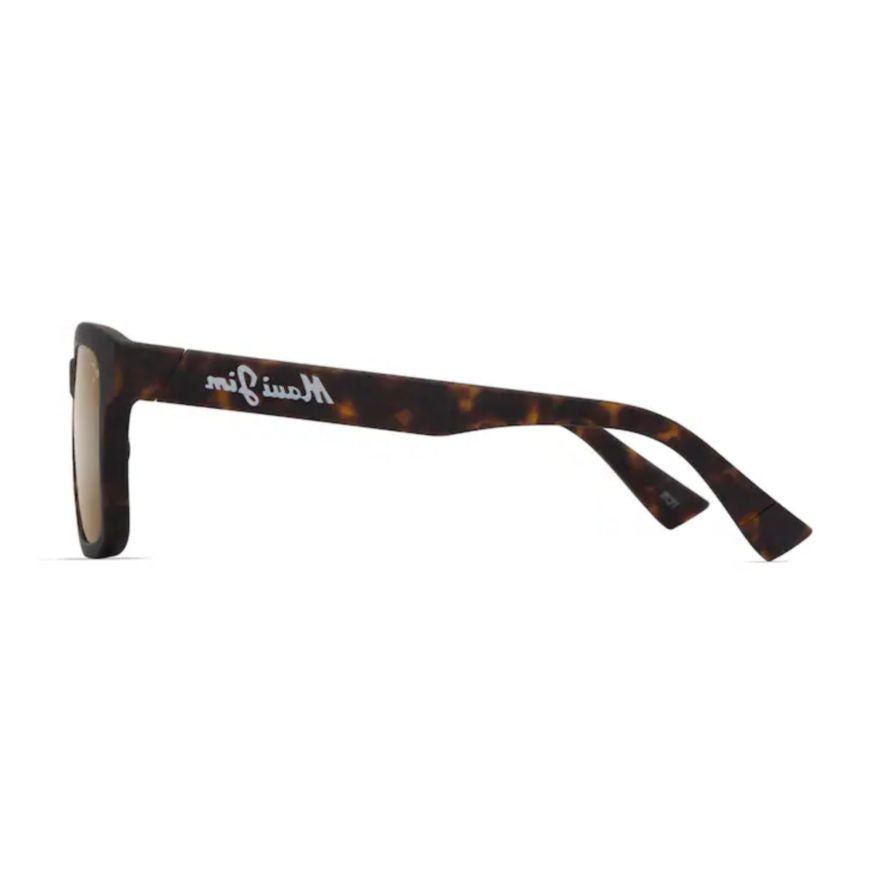 Maui Jim Opiopio Af Tortoiseshell Pattern Rectangular Frame Sunglasses With Gradient Lenses