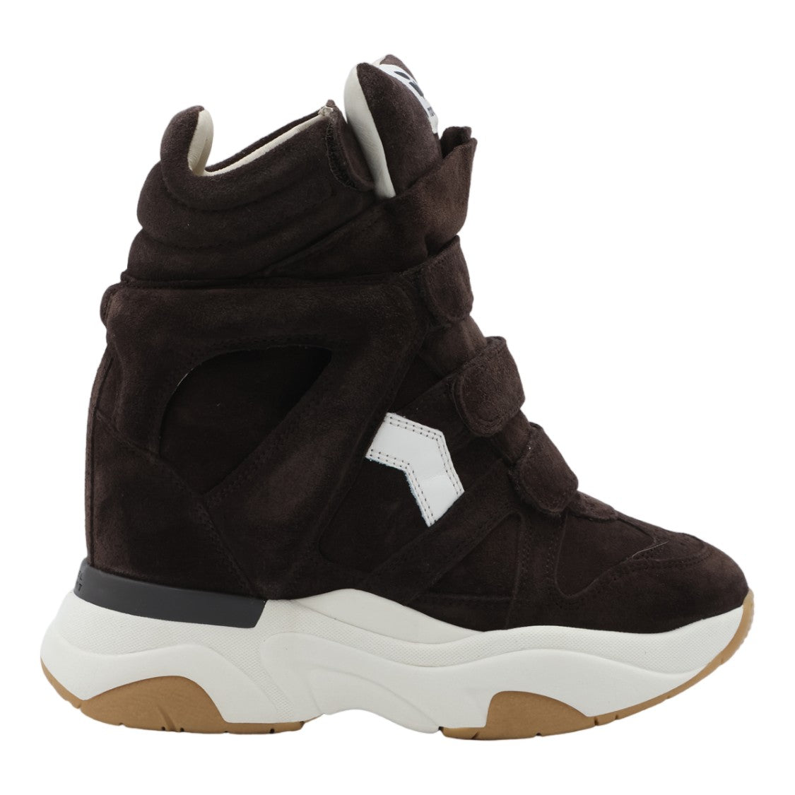 Isabel Marant High-Top Sneakers With Padded Collar And Chevron Detail