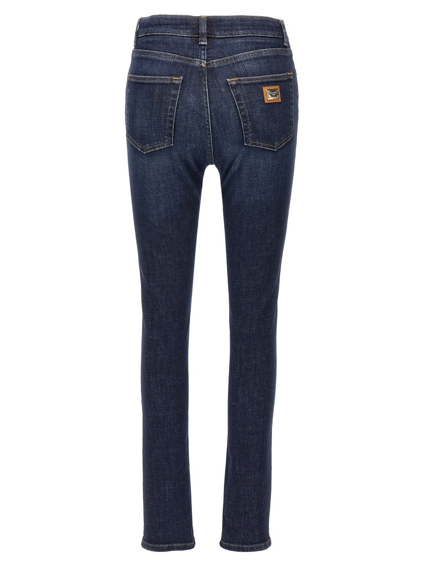 Dolce & Gabbana Delavé Cotton Denim Jeans