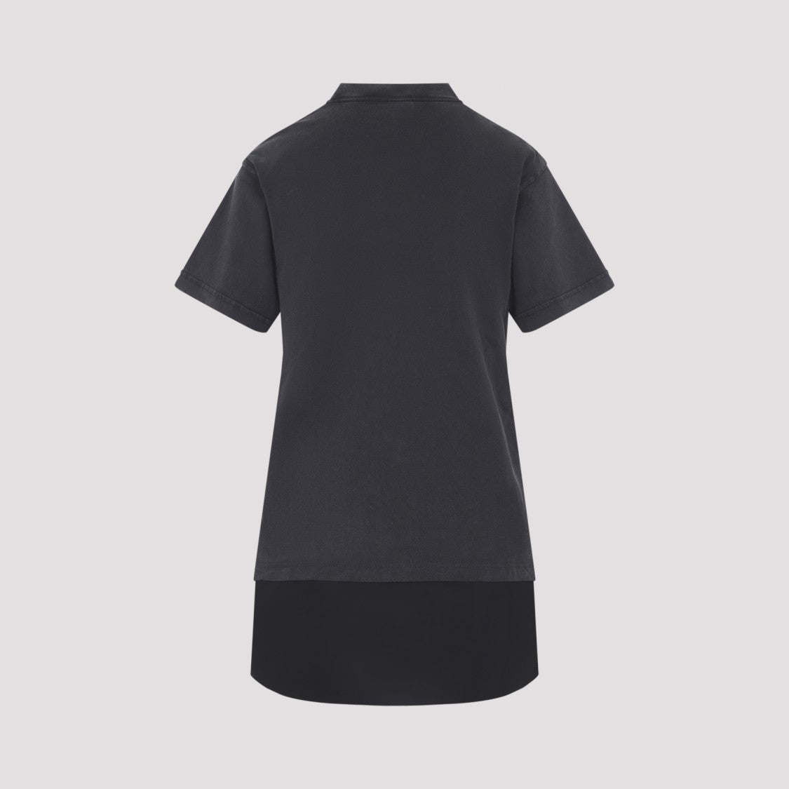 Balenciaga Layered High-Neck Cotton Dress
