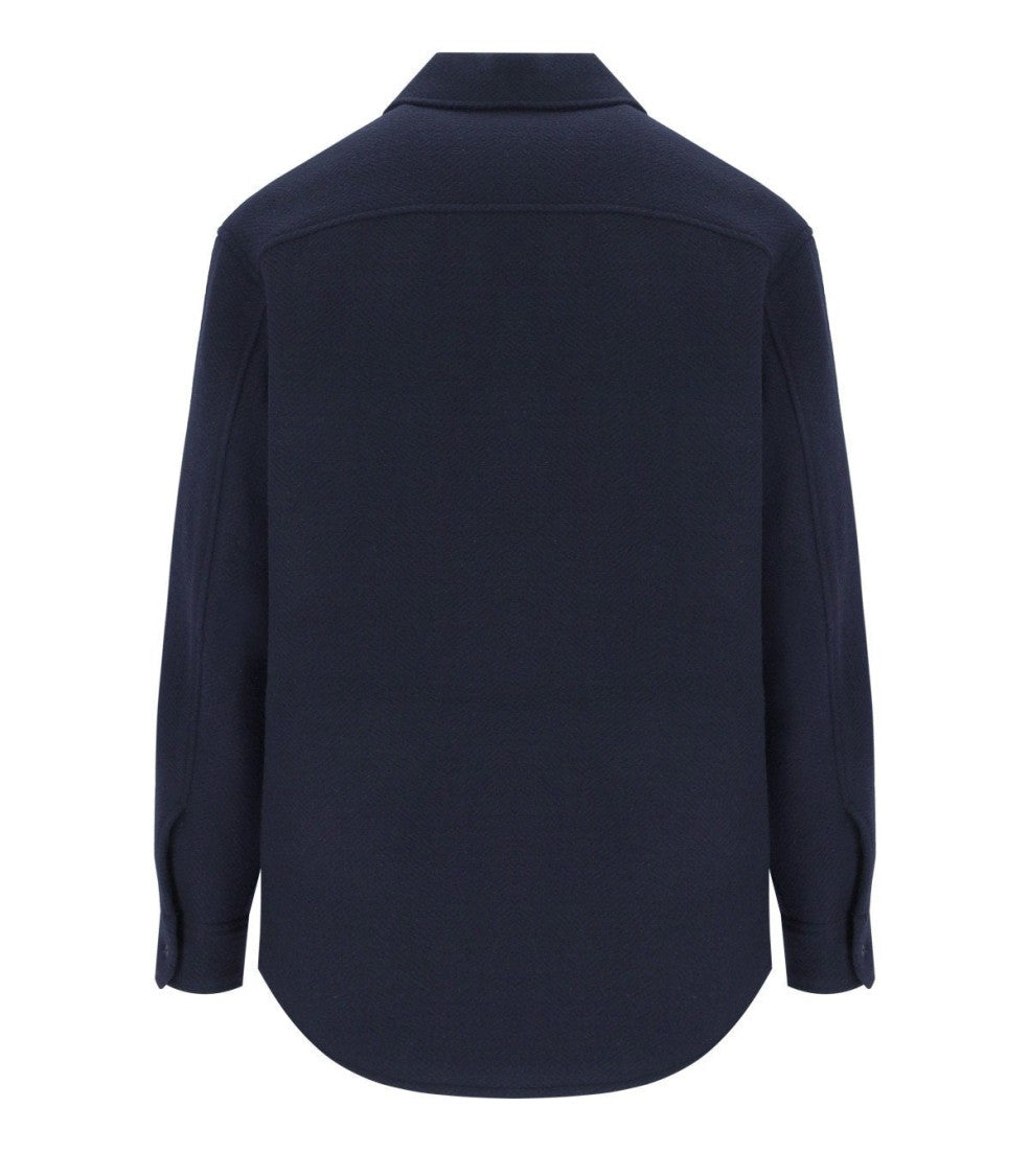 Emporio Armani Navy Blue Wool Jacket