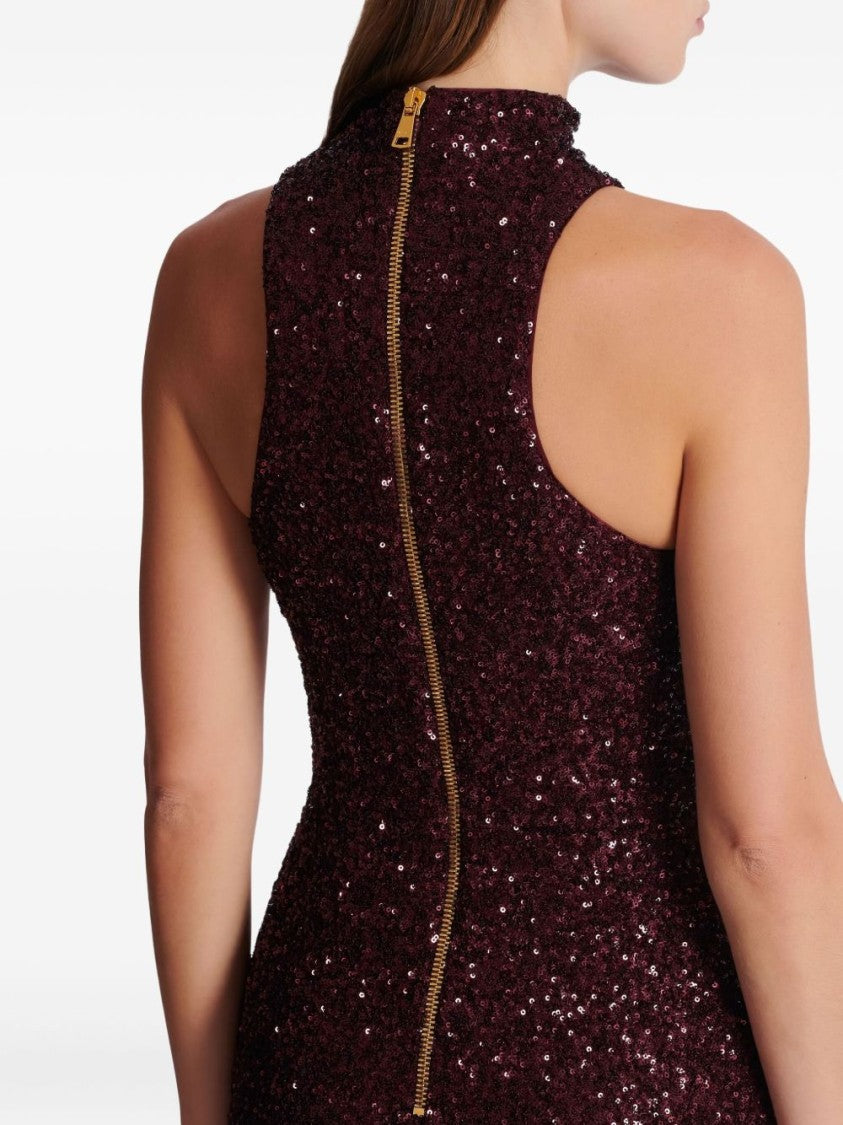Balmain Pure Silk Elegant Sleeveless Maxi Dress