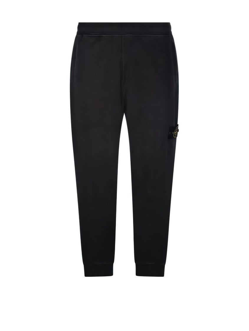 Stone Island Tapered Black Jogger Pants