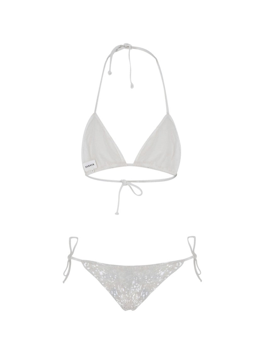 Parosh White Sequin Bikini