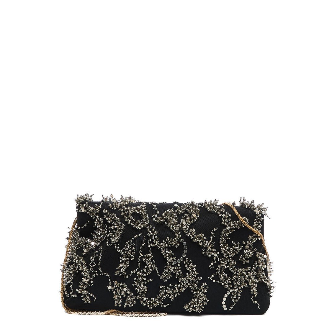 Dries Van Noten Intricately Embellished Black Handbag