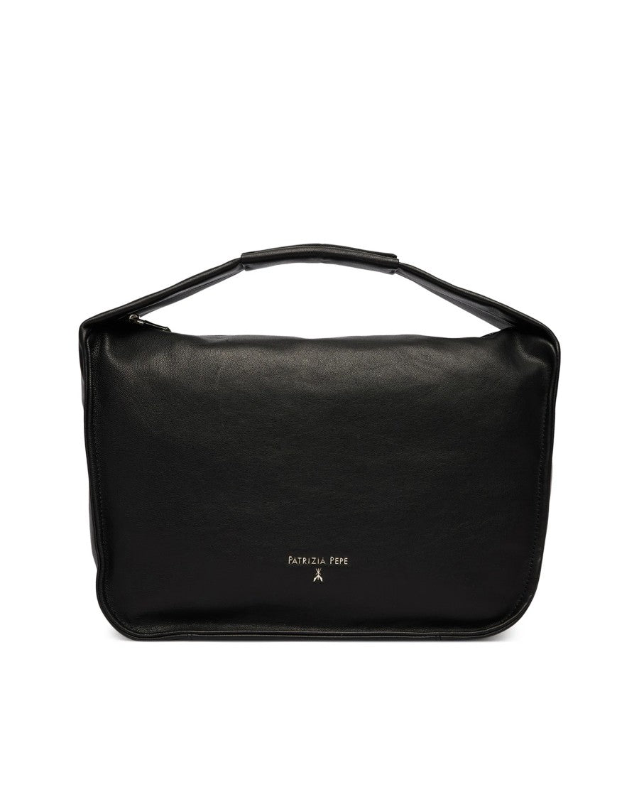 Patrizia Pepe Black Soft Shoulder Bag