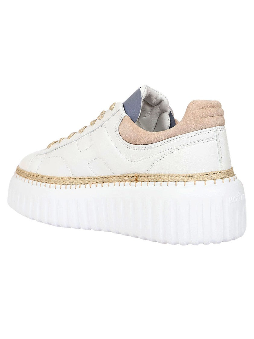 Hogan H659 Platform Sneakers With Leather Upper