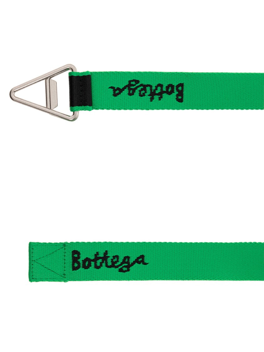 Bottega Veneta Triangle Logo Nastro Reverse Belt