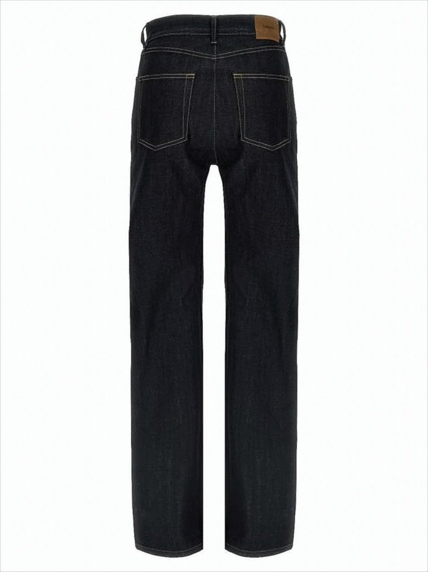 Saint Laurent Straight-Leg Dark Indigo Denim Pants