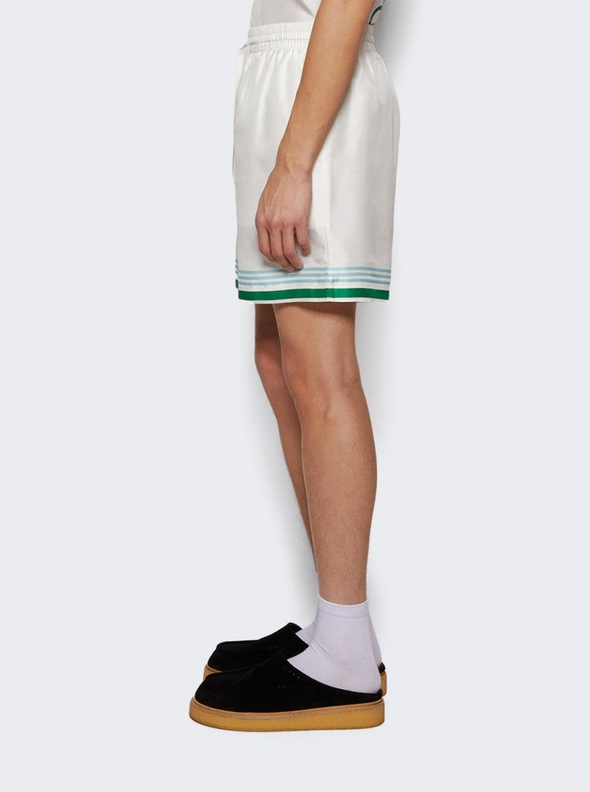 Casablanca Metaphysical Tennis Icon Shorts White