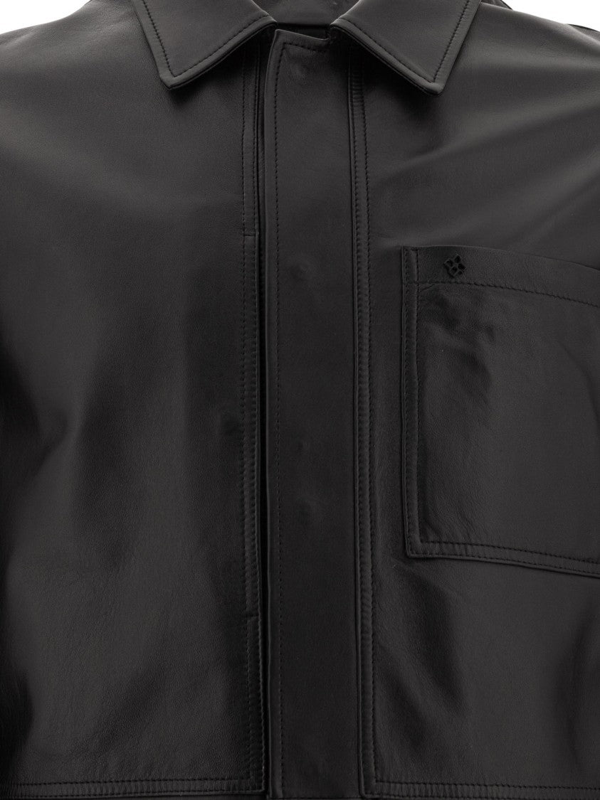 Tagliatore Black Lamb Leather Jacket