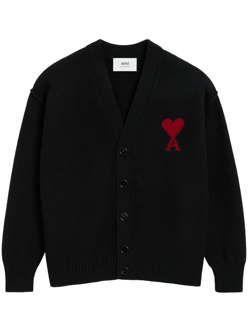 Ami Felted Texture Wool Sweater