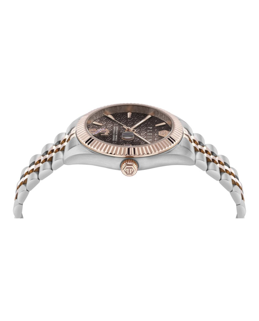 Philipp Plein Date Superlative Crystal Watch With Two-Tone Case