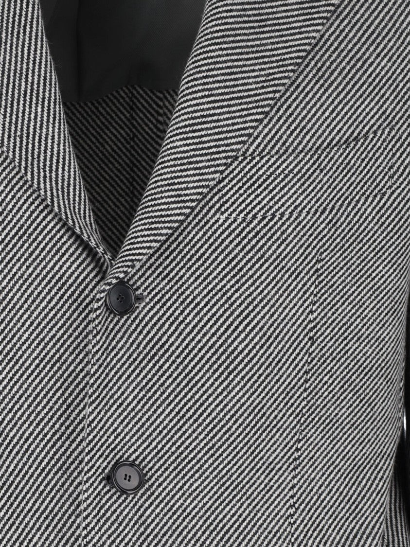 Cesare Attolini Single-Breasted Blazer In Gray Cashmere