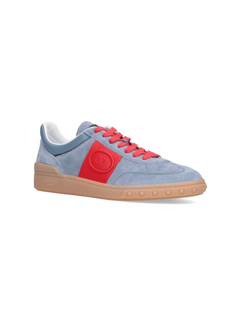 Valentino Garavani Blue Upvillage Suede Casual Sneakers