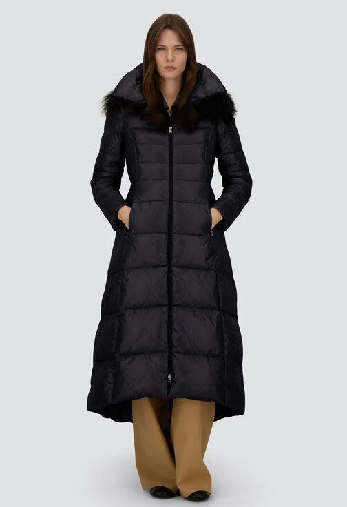Herno Long Ultralight Jacket With Striped Quilting