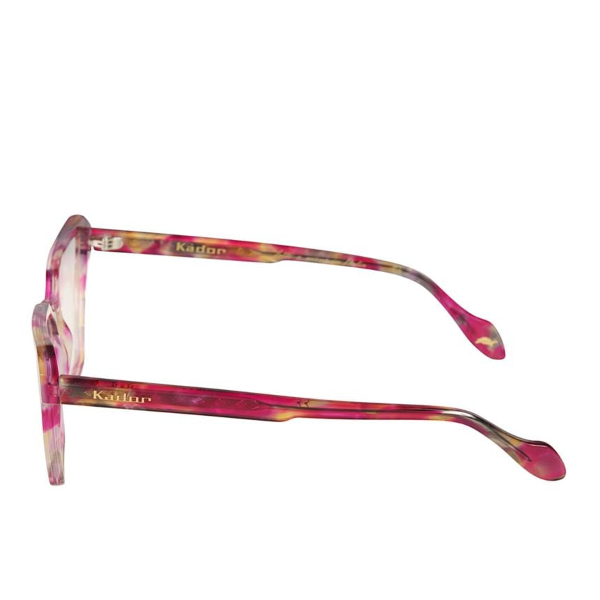 Kador Vanessa Light Geometric Frame Eyeglasses In Translucent Pink