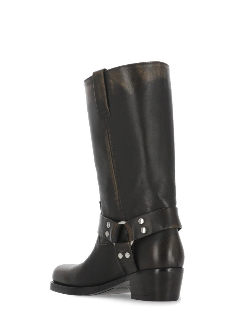 Paris Texas Square Toe Metal Boots