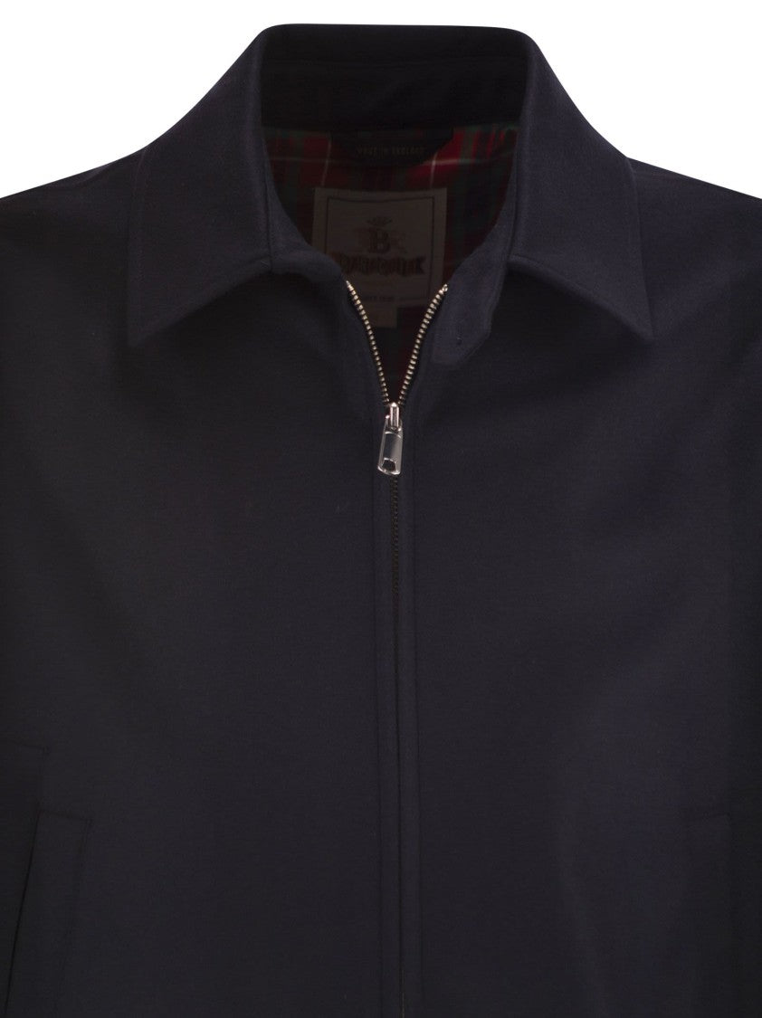 Baracuta G18 Melton - Wool And Cashmere Bomber Jacket