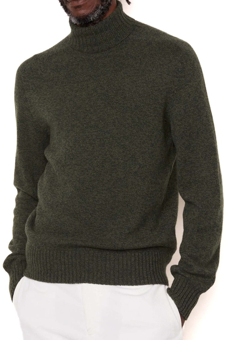 Officine Generale Italian Virgin Wool Turtleneck Sweater