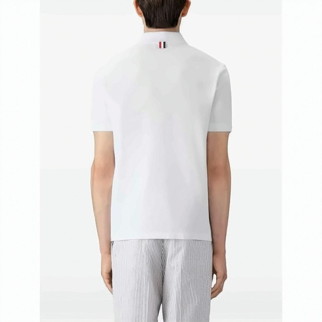 Thom Browne Piqué Cotton Short-Sleeve Polo Shirt
