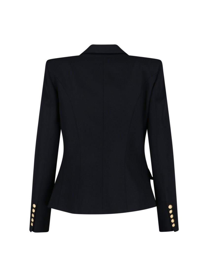 Balmain Double-Breasted Blazer – Black