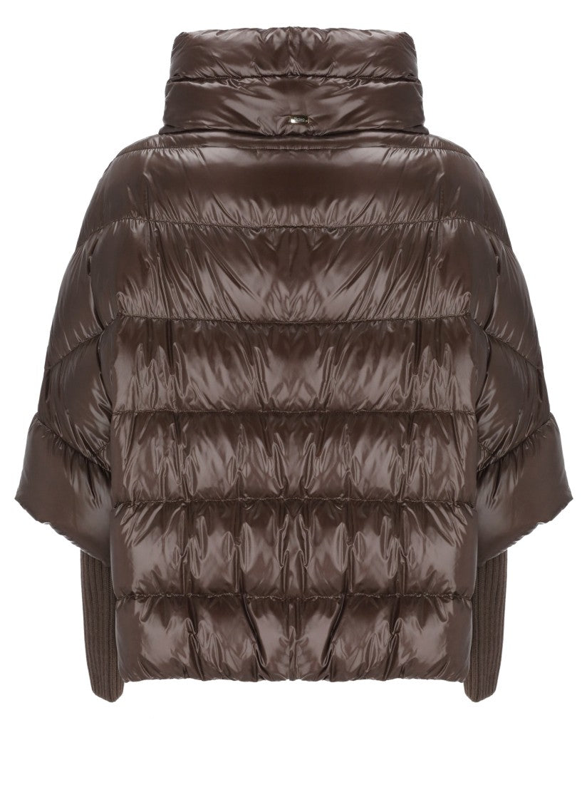 Herno Brown Quilted Down Jacket