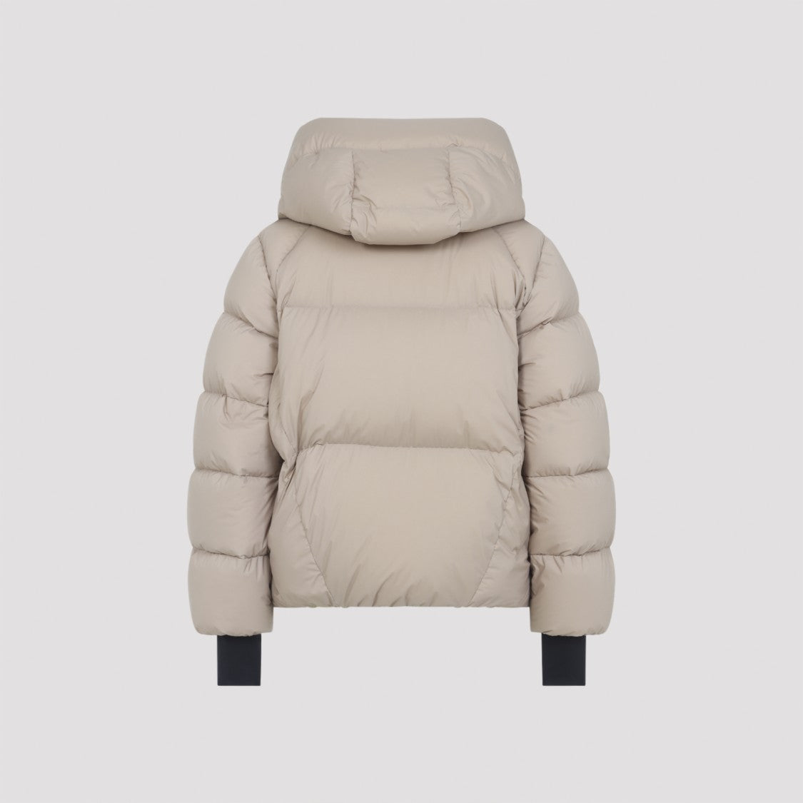 Moncler Grenoble Quilted Padded Jacket With High Collar And Attached Hood