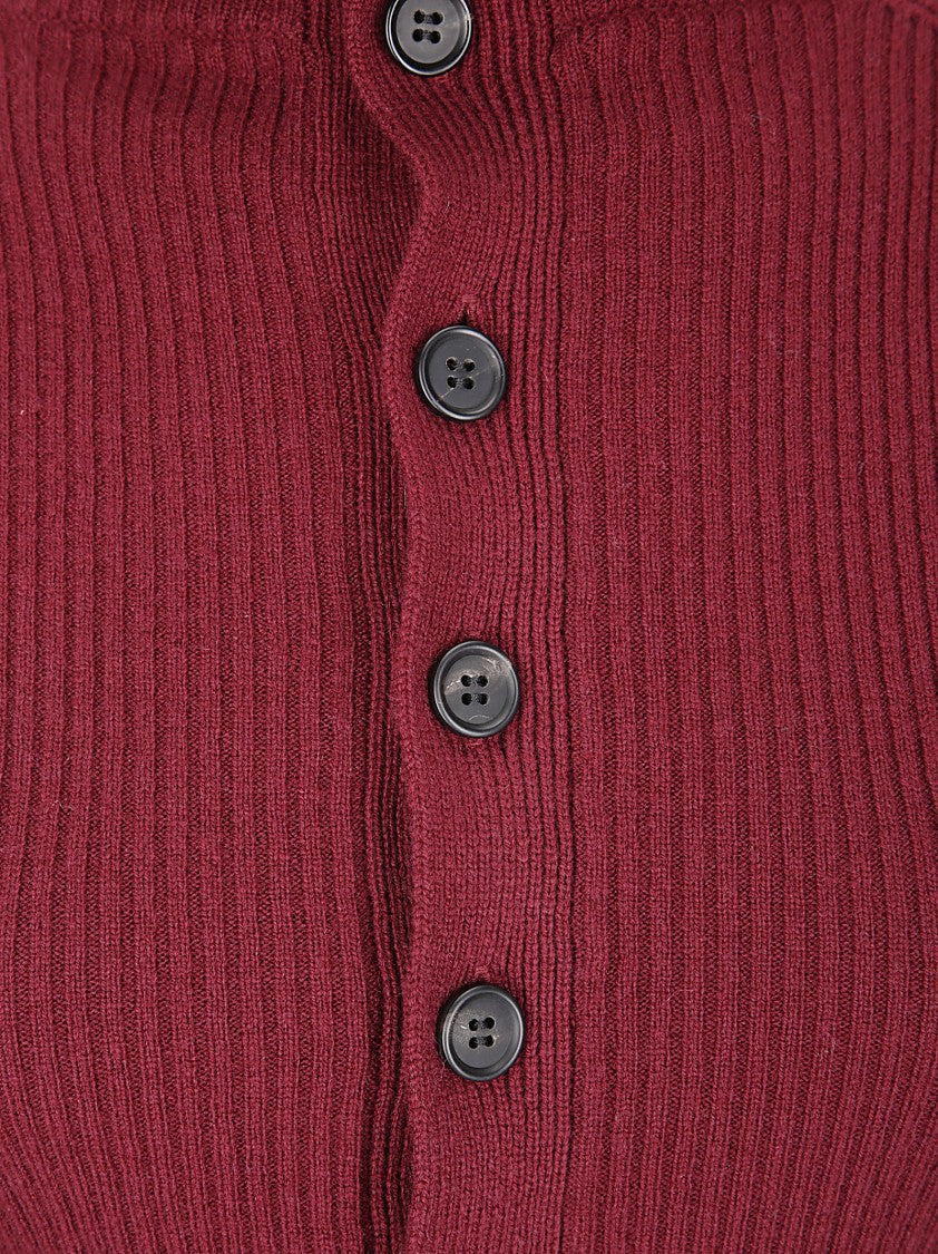 Yohji Yamamoto Ribbed High Neck Sweater