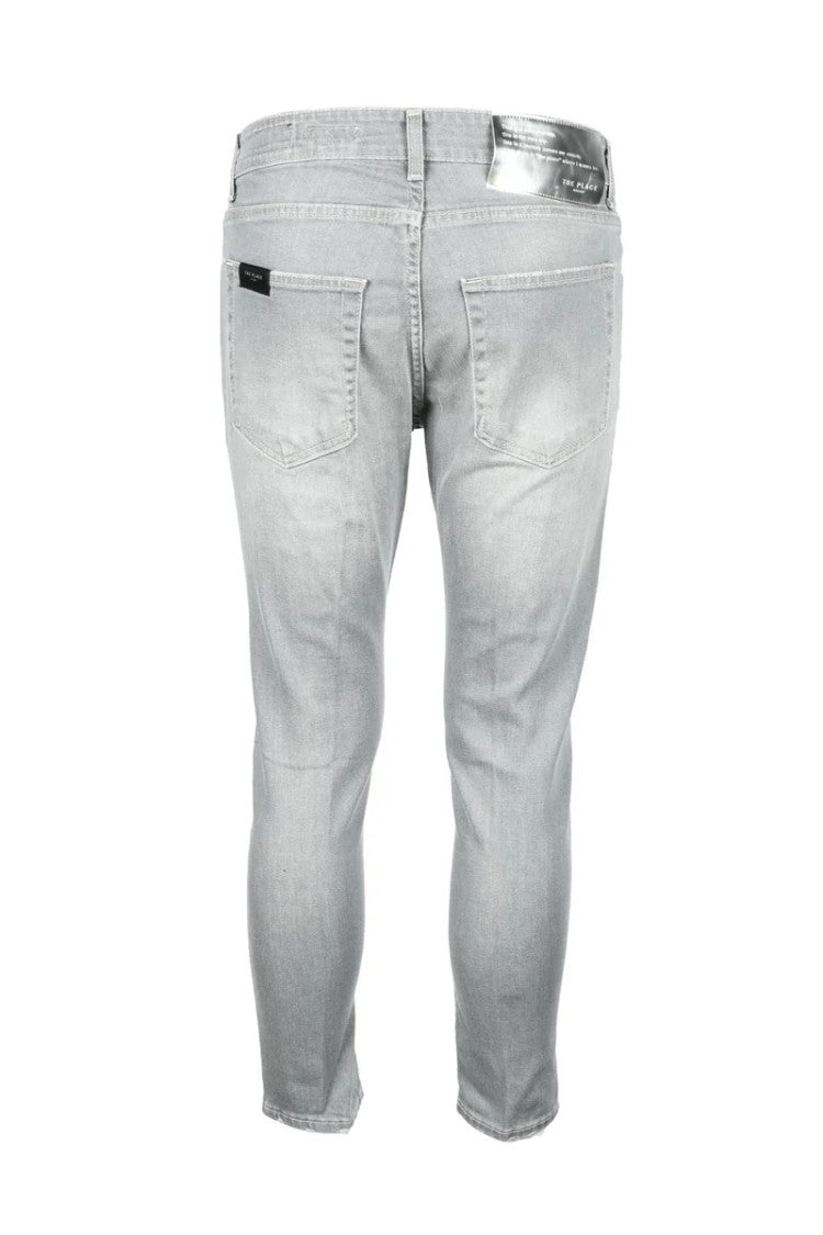 Low Brand Grey Slim Stretch Jeans