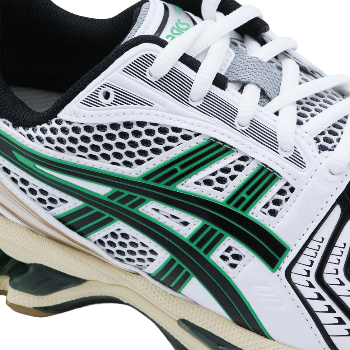 Asics White Mesh Dynamic Stripe Sneakers