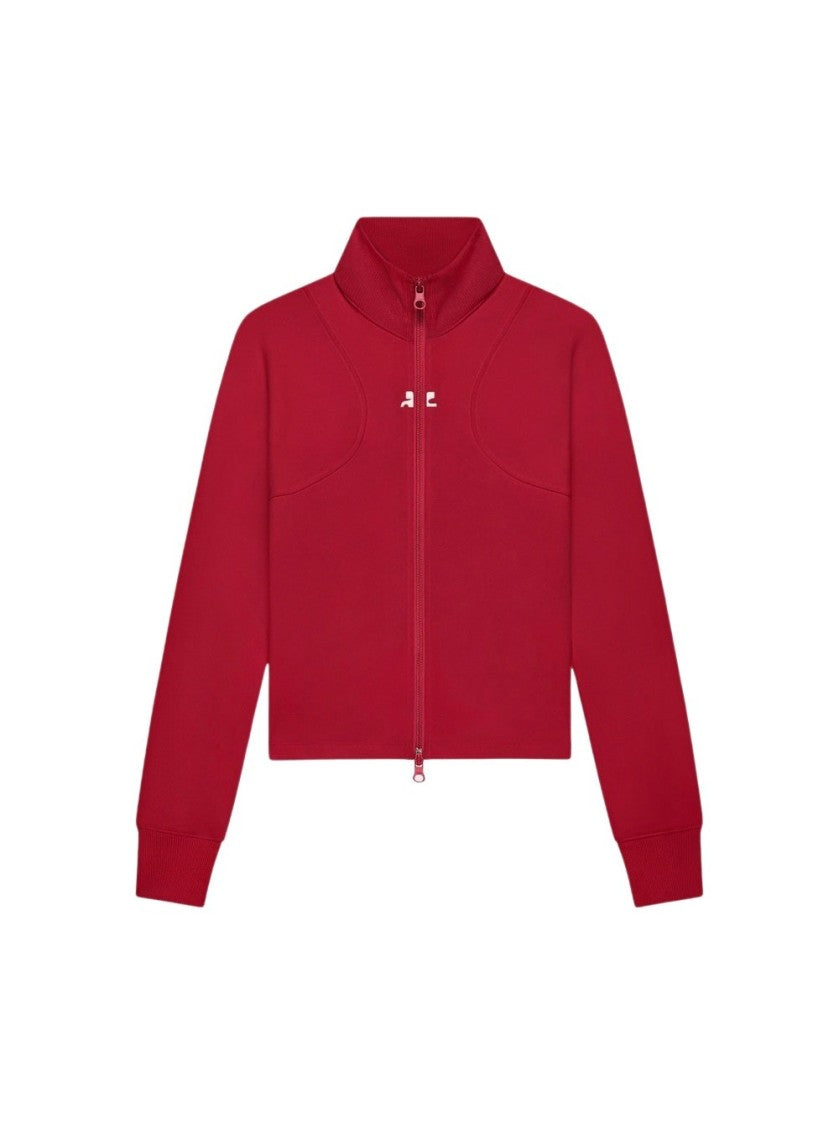 Courrèges Scuba Tracksuit Interlock Jacket Ruby