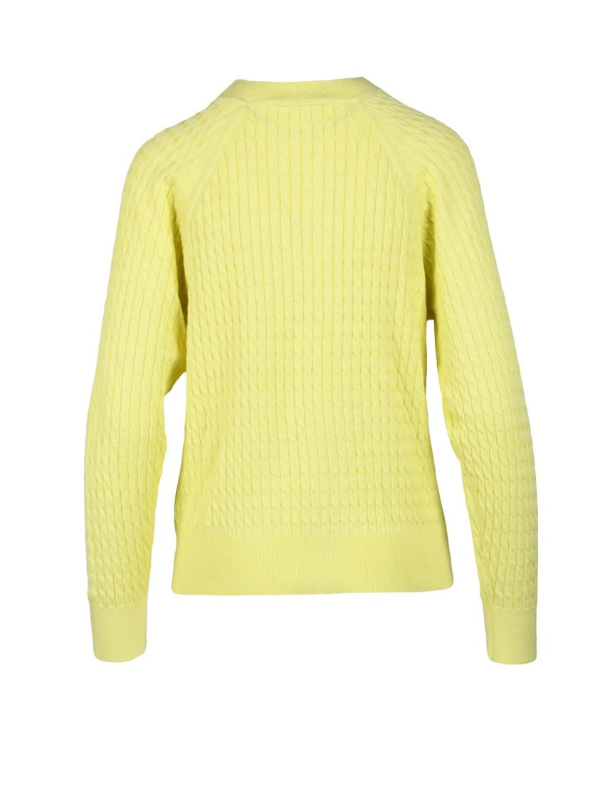 Tommy Hilfiger Yellow Cable Knit Sweater