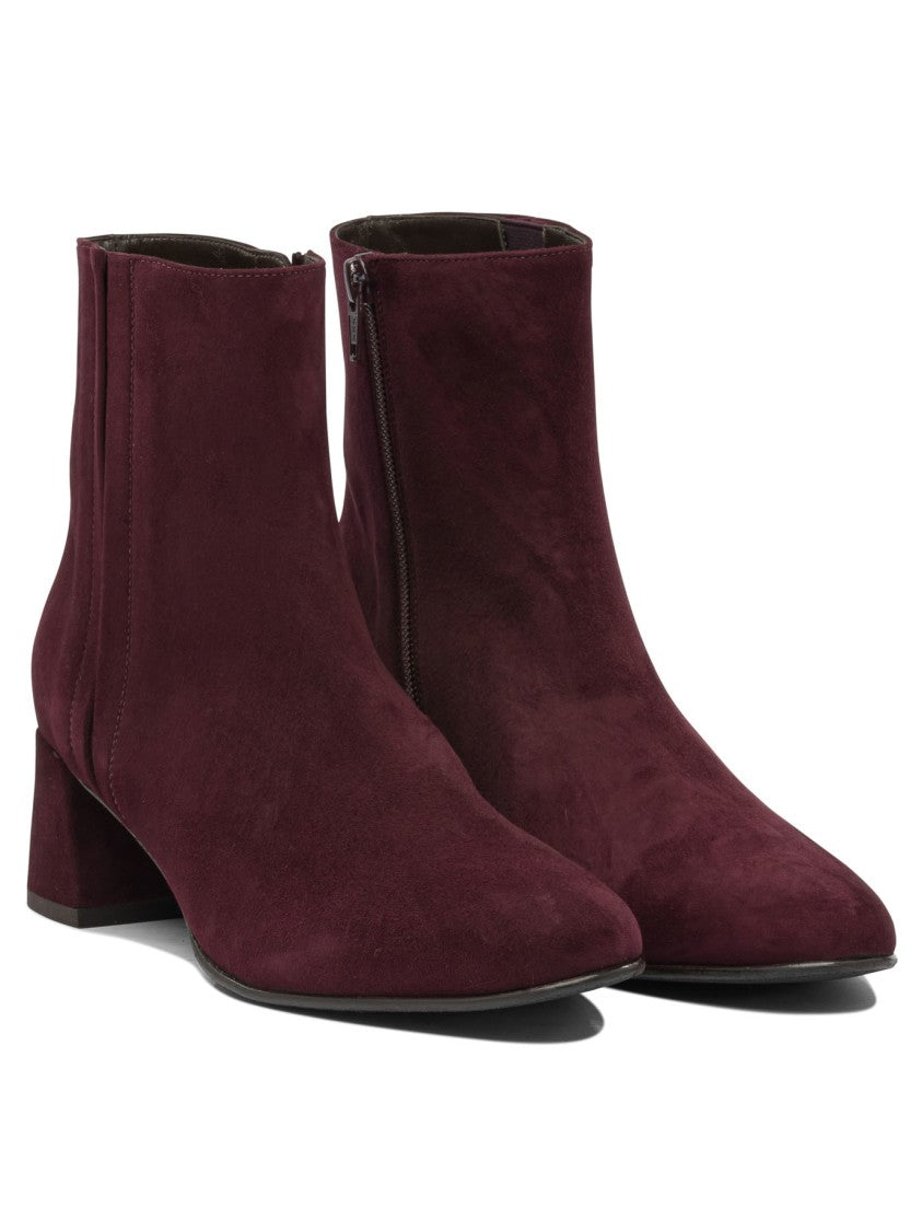 Maretto Bordeaux Suede Ankle Boots