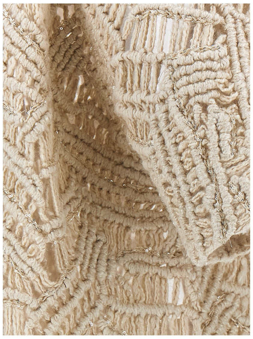 Brunello Cucinelli 'Opera Dazzling Macramé' Cardigan