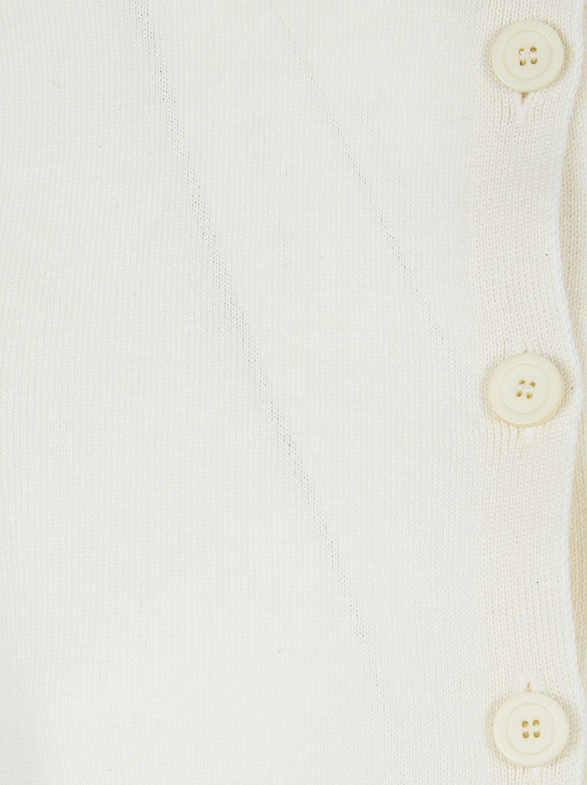 Fabiana Filippi Wool/Cotton Crew-Neck Cardigan