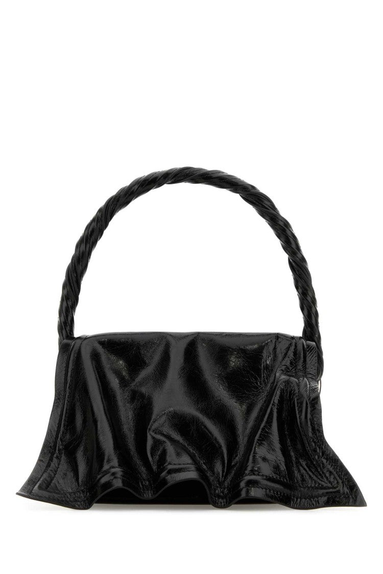 Y/Project Black Leather Handbag