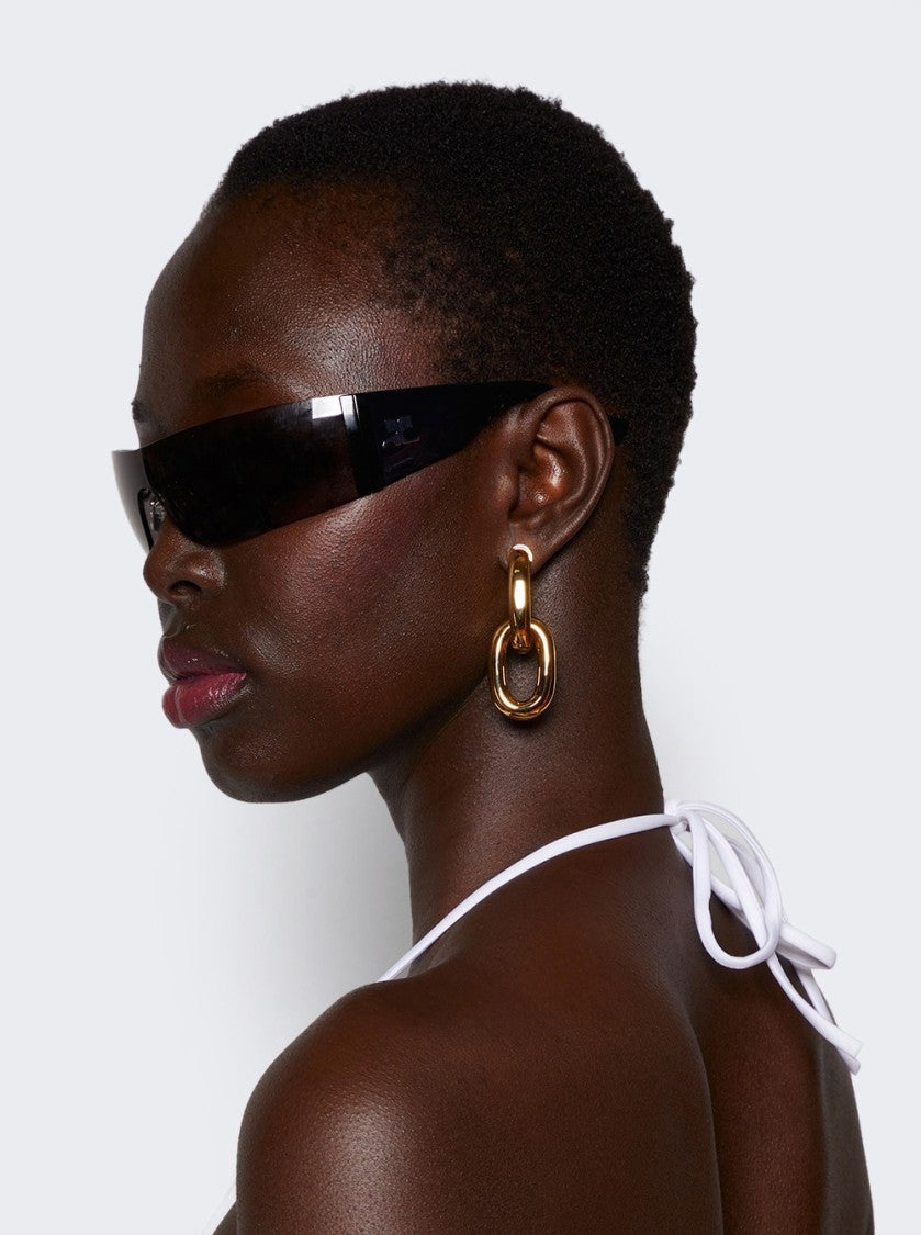 Rabanne Double Xl Link Earrings Gold