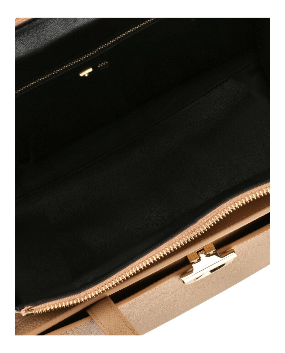 Ferragamo Gemini Leather Shoulder Bag