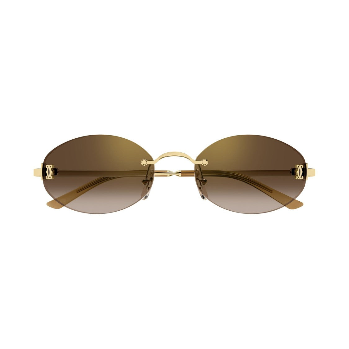 Cartier Ct0592s Oval Rimless Sunglasses