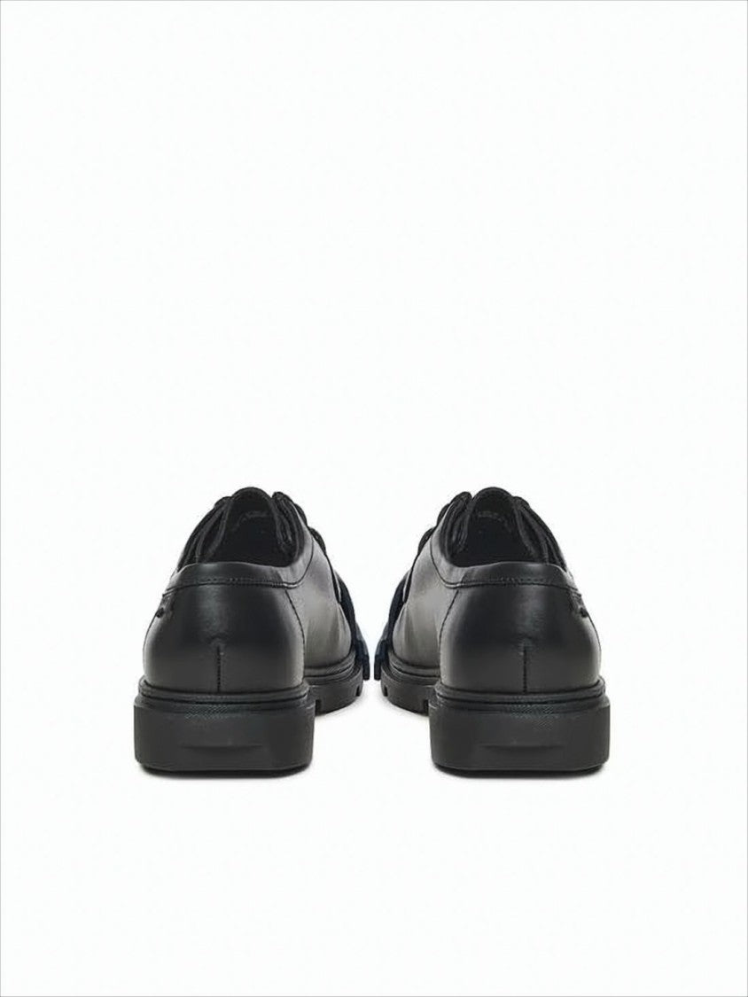 Camper Black Calf Leather Dress Shoes